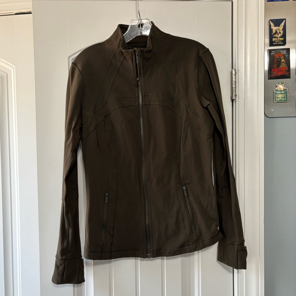 Lululemon olive green align jacket, size 10